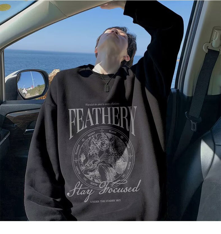 Unisex Lässiger Sweatshirt mit grafischem Druck Echoarchiv