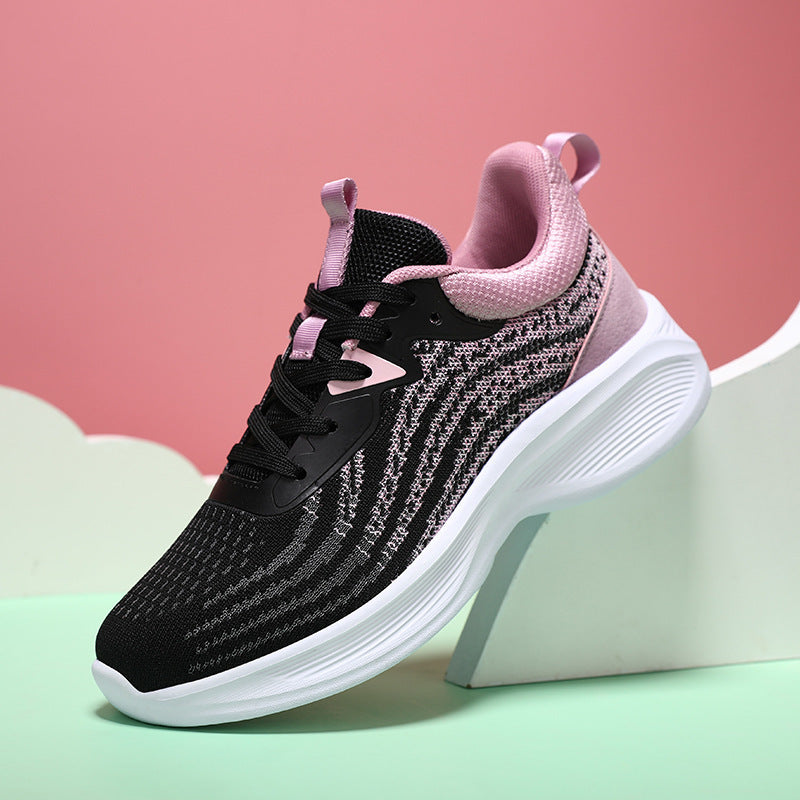 Damen nan leichter Strick-Fit-Sneaker mit nahtlosem Maschenoberteil und ergonomischer Dämpfung Echo Archiv