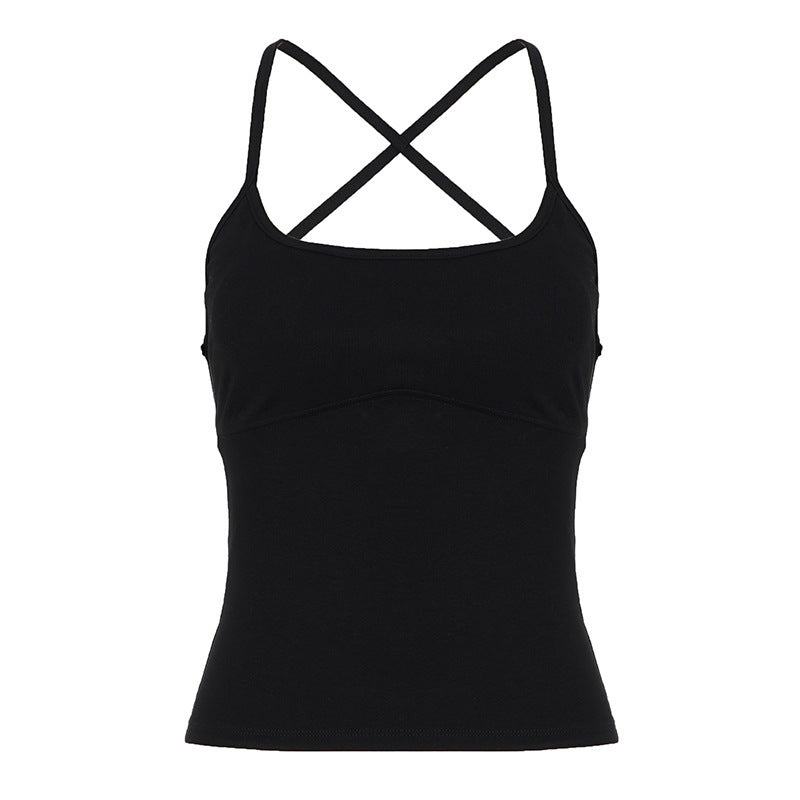 Damen Sportliches Spaghetti-Trägertop mit figurformenden Details Echo Archiv