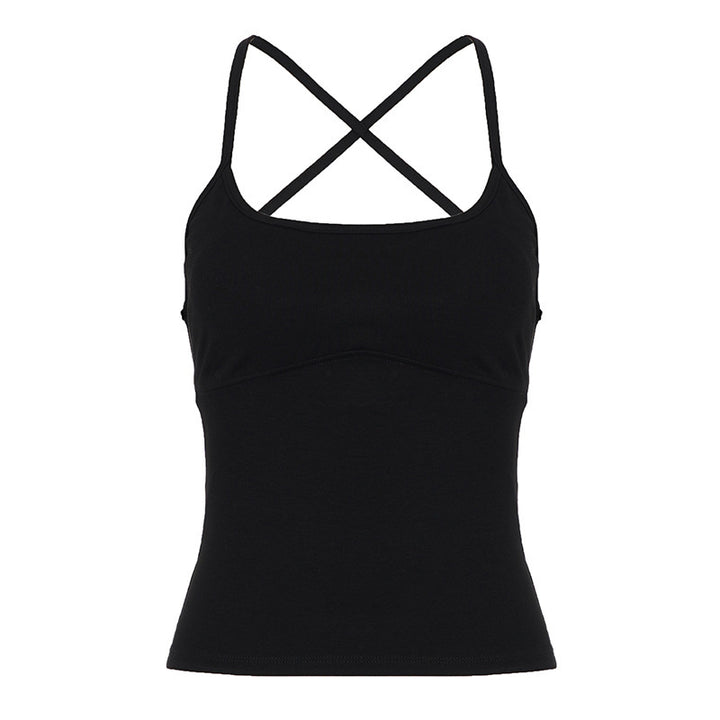 Damen Sportliches Spaghetti-Trägertop mit figurformenden Details Echo Archiv