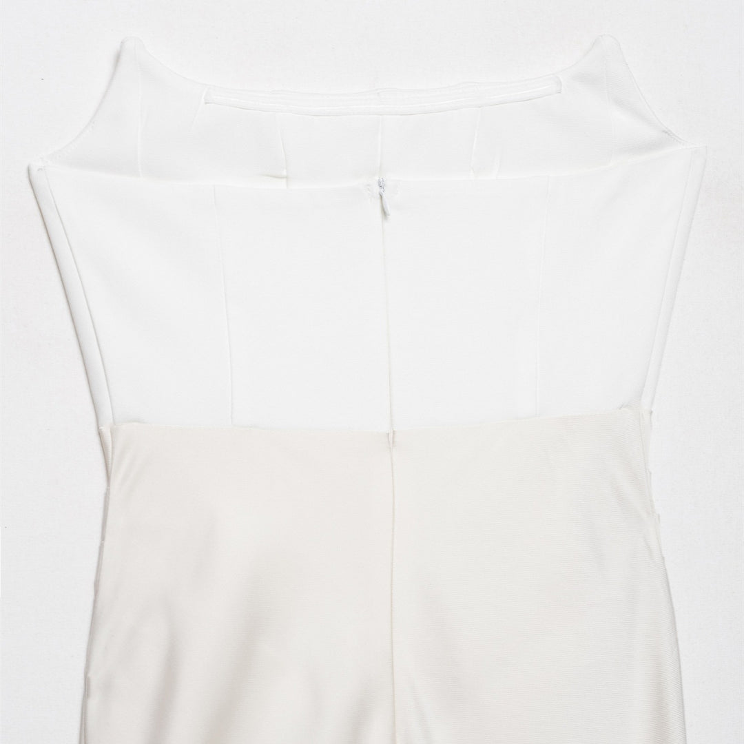 Damen langes Satin Abendkleid mit elegantem Drapé Echo Archiv