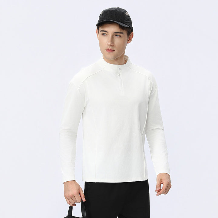 Herren Funktionsshirt mit Reißverschluss und atmungsaktiver Stofftechnologie Echoarchiv