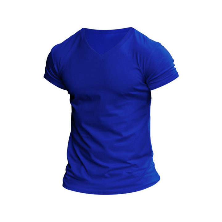 Herren V-Ausschnitt T-Shirt aus weichem Baumwollmix Echoarchiv