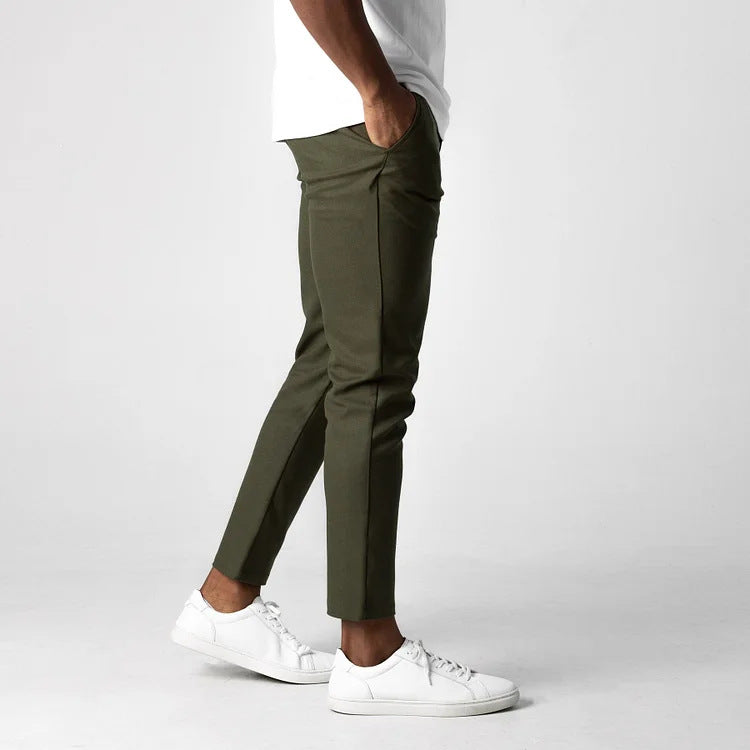 Herren elegante Slim-Fit Chinohose Echoarchiv