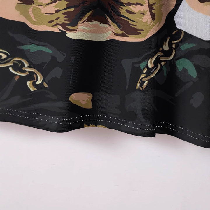 Herren Poloshirt mit einzigartigem Hundemotiv und modischen Details Echoarchiv