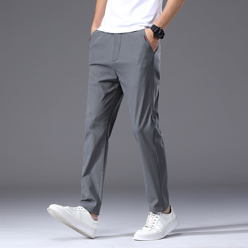 Herren modische und bequeme Chino-Hose mit elastischem Bund Echoarchiv