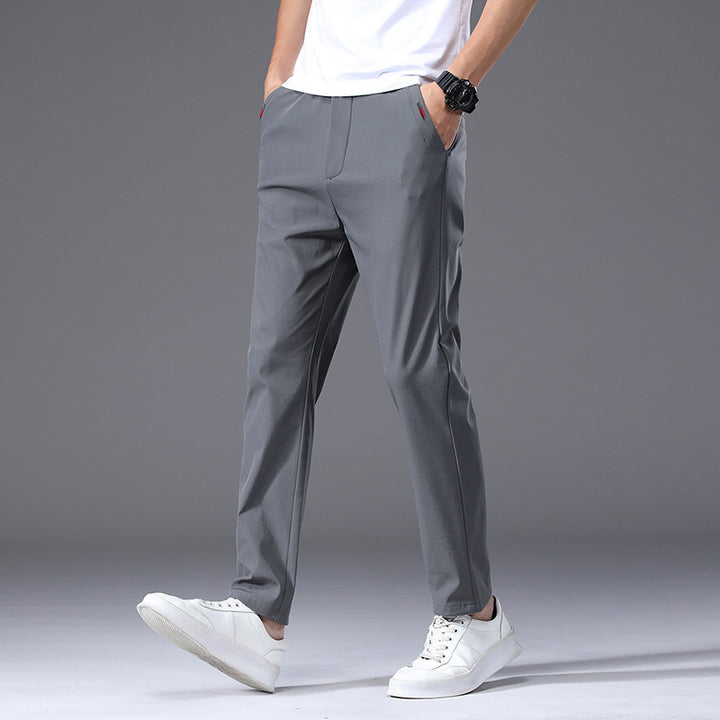 Herren modische und bequeme Chino-Hose mit elastischem Bund Echoarchiv
