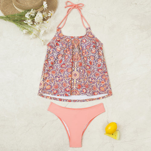 Damen Tankini-Set mit modischem Muster und lässigem Schnitt Echo Archiv