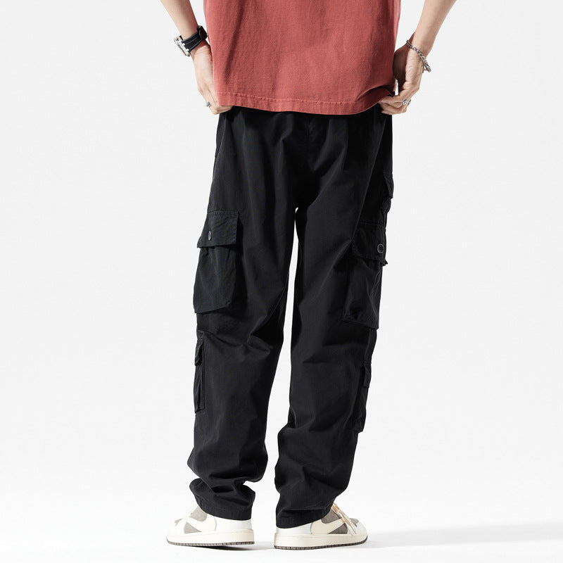Herren Cargo-Hose mit mehreren Taschen und elastischem Bund Echoarchiv