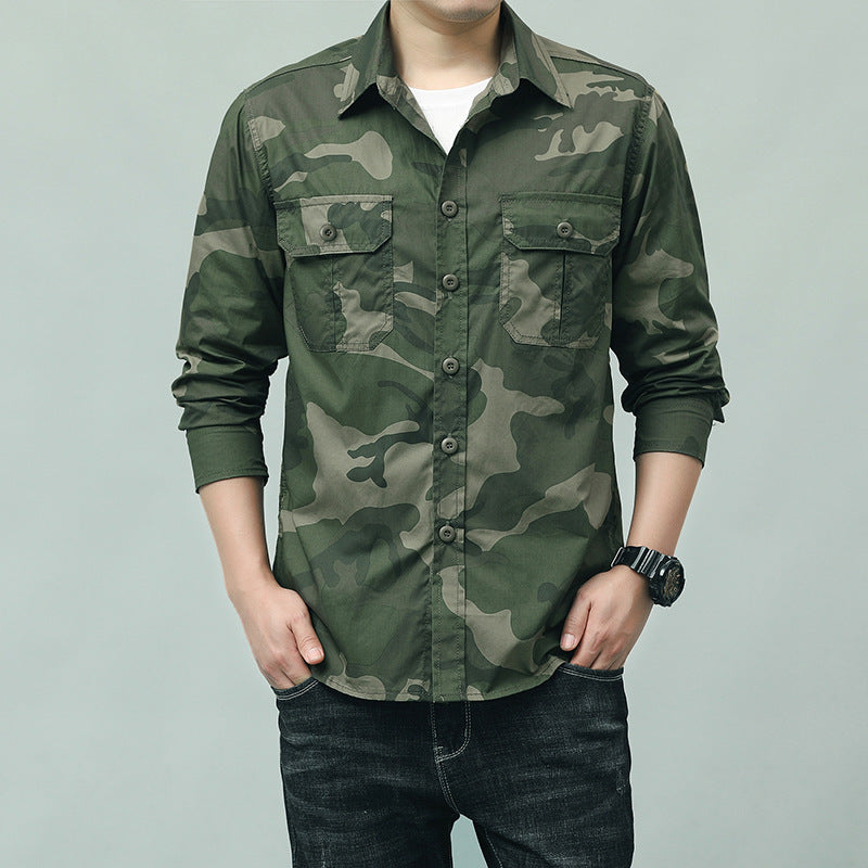 Herren Camouflage-Shirt mit Taschen Echo Archive