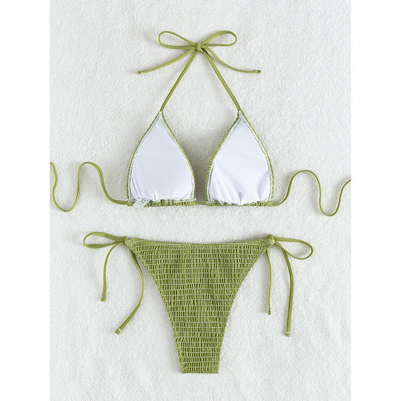 Damen Triangel-Bikini mit gerafftem Design Echo Archiv