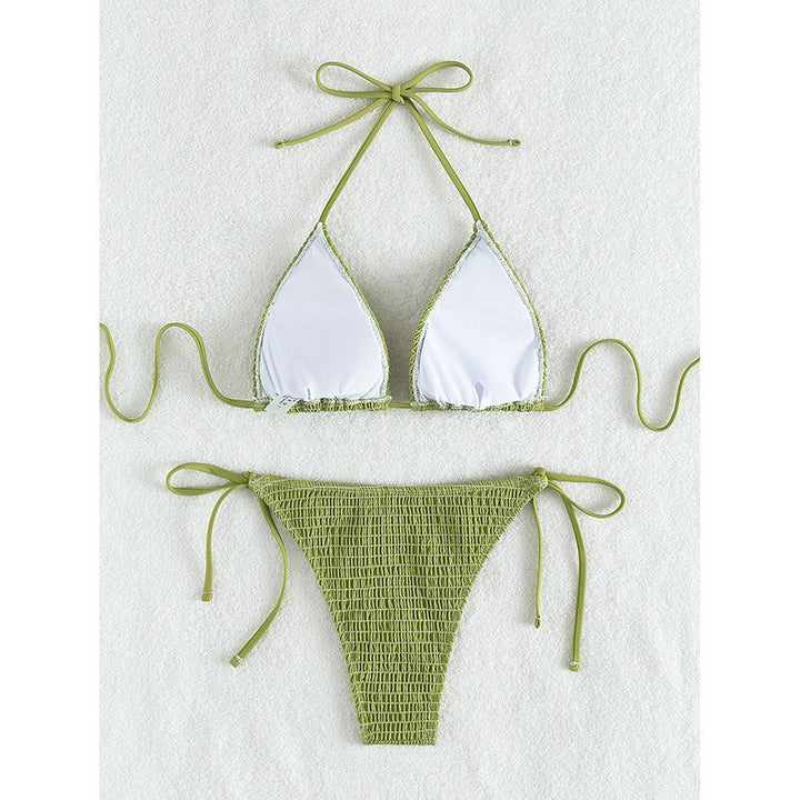 Damen Triangel-Bikini mit gerafftem Design Echo Archiv