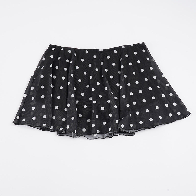 Damen luftige und schicke Polka Dot Minirock Echo Archiv