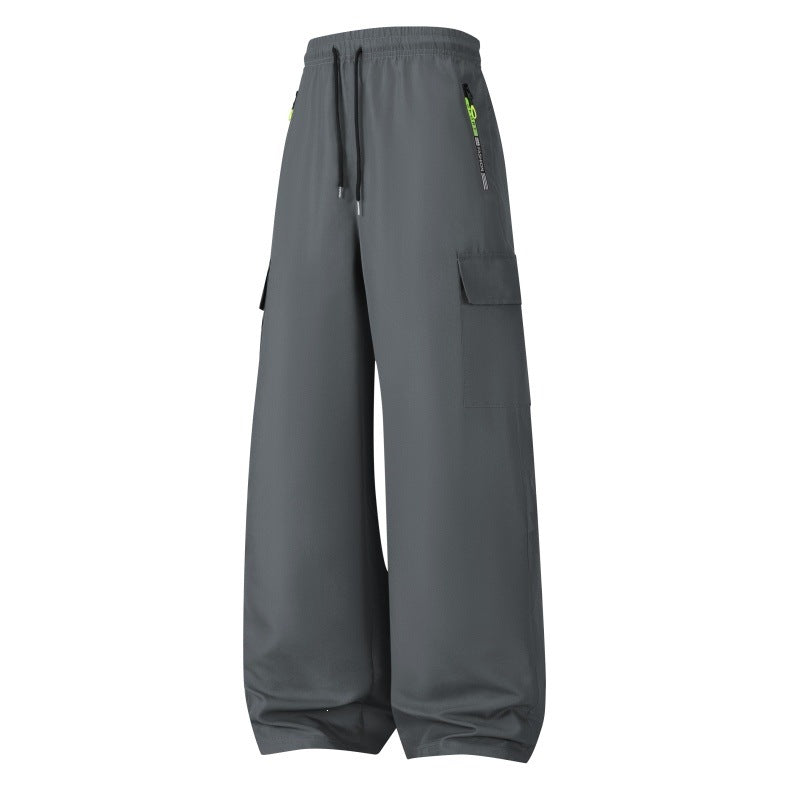 Herren Weite Utility-Cargo-Shorts mit elastischem Bund, Kordelzug & Reißverschlusstaschen Echo Archiv