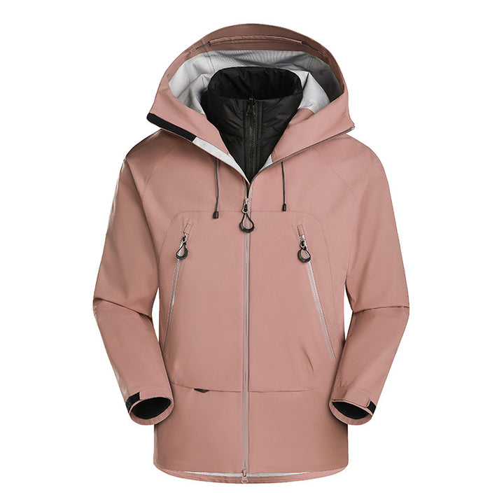 Herren wasserdichte Softshell-Jacke mit herausnehmbarer Stepp-Innenjacke Echoarchiv