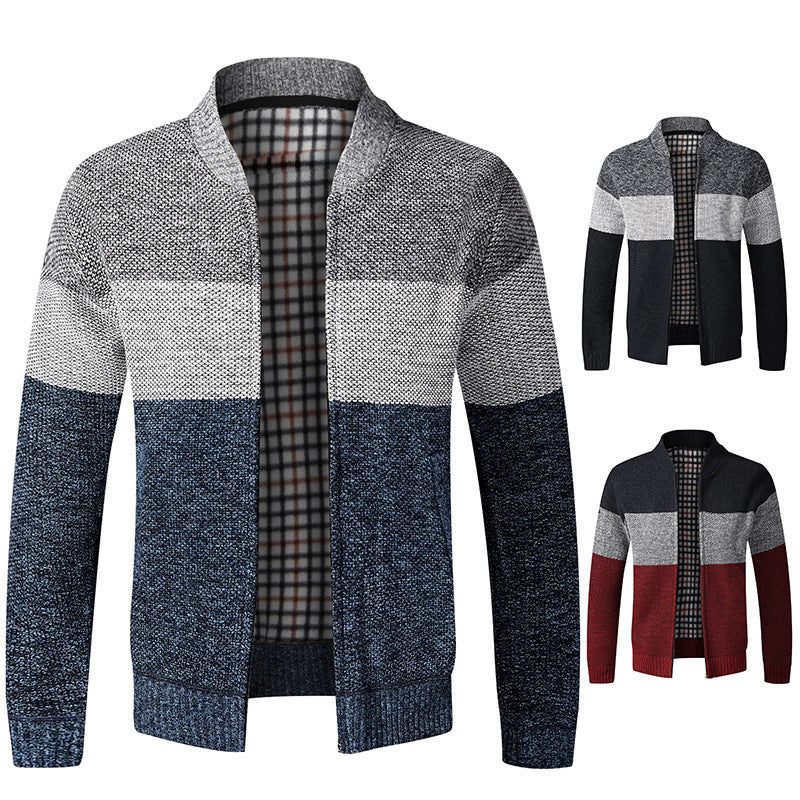 Herren sportlicher Strickcardigan mit modernem Design Echoarchiv
