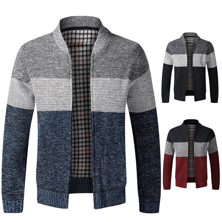 Herren sportlicher Strickcardigan mit modernem Design Echoarchiv