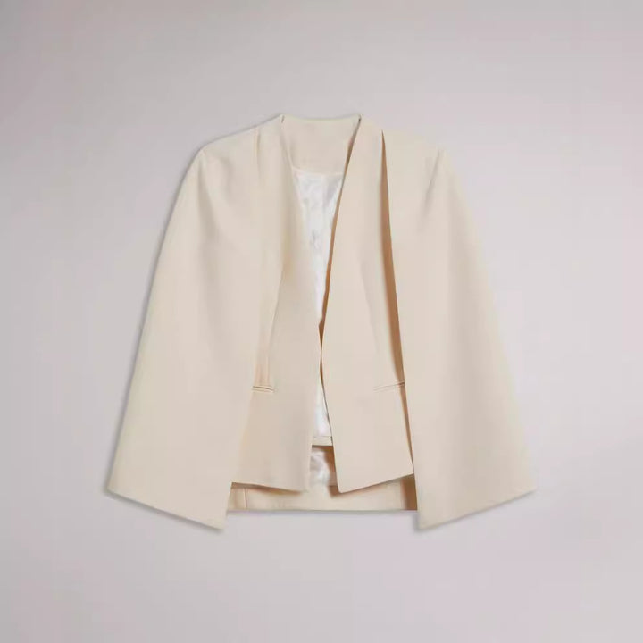 Damen kimonoinspirierter Cape‑Blazer im fließenden Tailoring‑Look Echoarchiv
