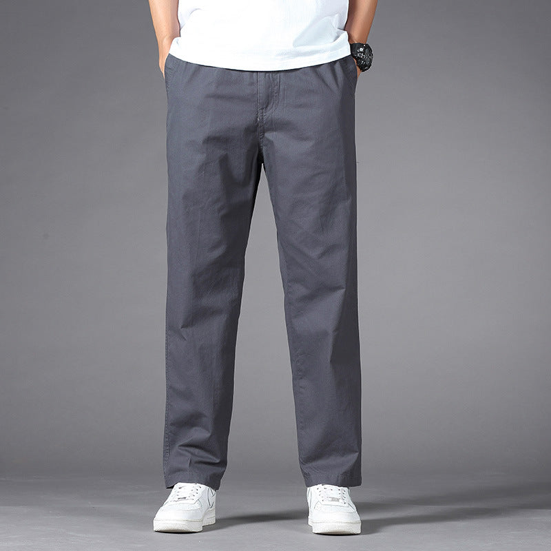 Herren Legere Relaxed-Fit Chinohose aus Baumwollmix mit elastischem Bund Echo Archiv