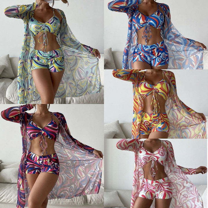 Damen Bikiniset mit lässigem Strandcover Echo Archiv