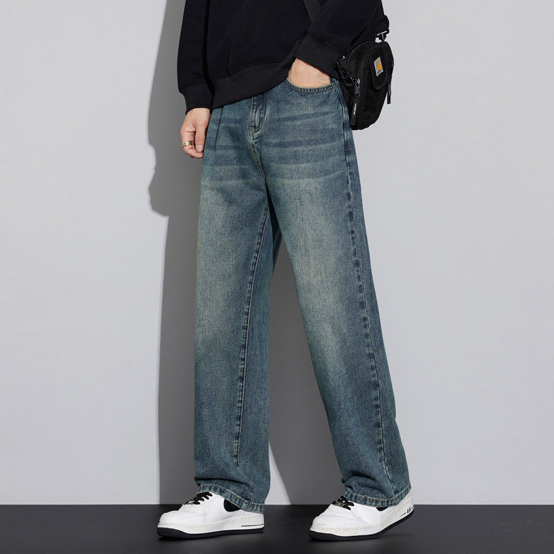 Herren Weite Denim-Jeans im Vintage-Look mit tiefer Leibhöhe und lässiger Passform Echo Archiv