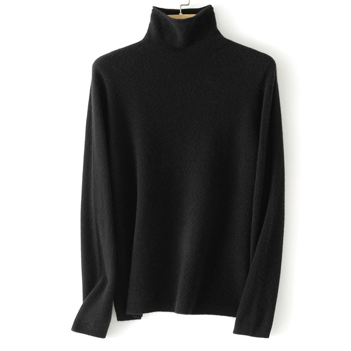 Damen Feinstrick Rollkragenpullover aus Kaschmirmischung leicht oversized Echoarchiv