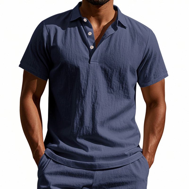 Herren Poloshirt mit atmungsaktiver Struktur und klassischem Kragen Echoarchiv