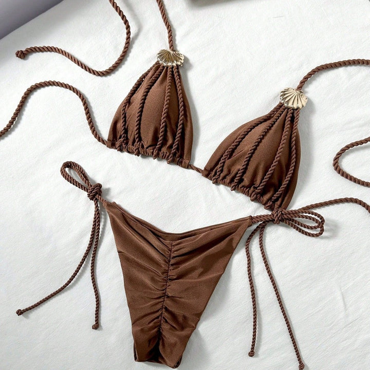 Damen Triangel-Bikini mit raffinierten Kordeldetails Echo Archiv