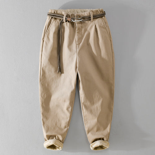 Damen Gefütterte Chinohose mit elastischem Bund und schmal zulaufenden Beinen Echoarchiv