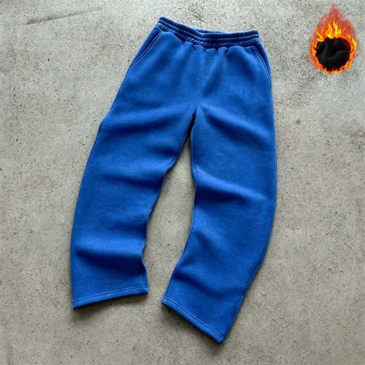 Unisex Thermo-Fleece-Jogginghose mit wärmender Innenbeschichtung, elastischem Komfortbund und geradem Bein Echo Archiv