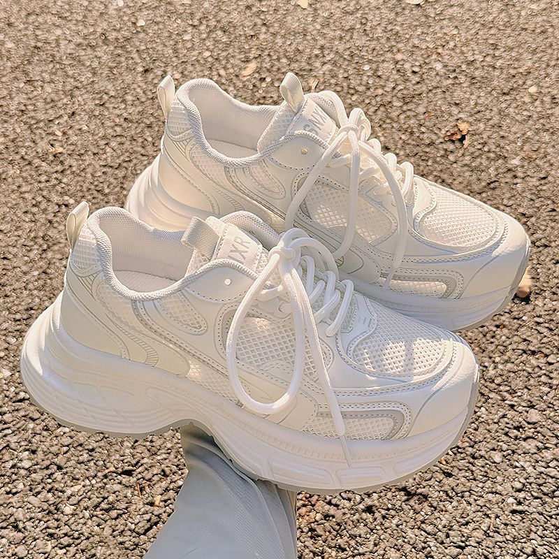 Damen Chunky Sneakers mit atmungsaktiver Mesh-Oberfläche und gepolsterter Sohle Echo Archiv
