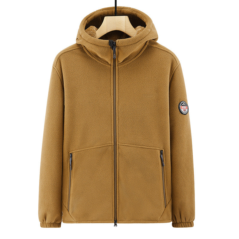 Herren Fleecejacke mit Kapuze Echo Archiv