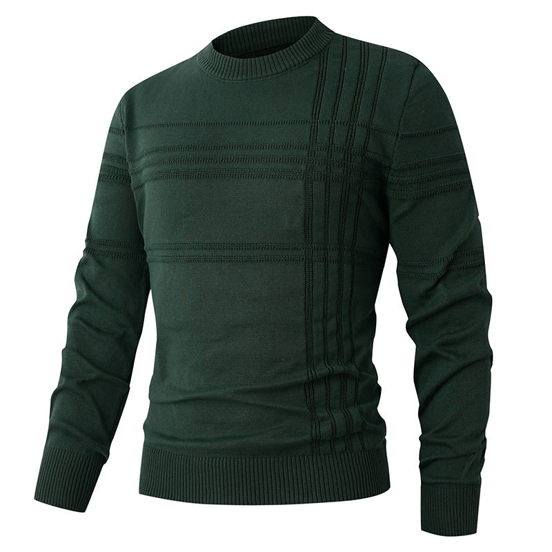 Herren feiner Strickpullover mit strukturiertem Design Echoarchiv