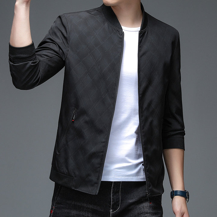Herren modische Bomberjacke mit innovativem Strukturdesign Echoarchiv