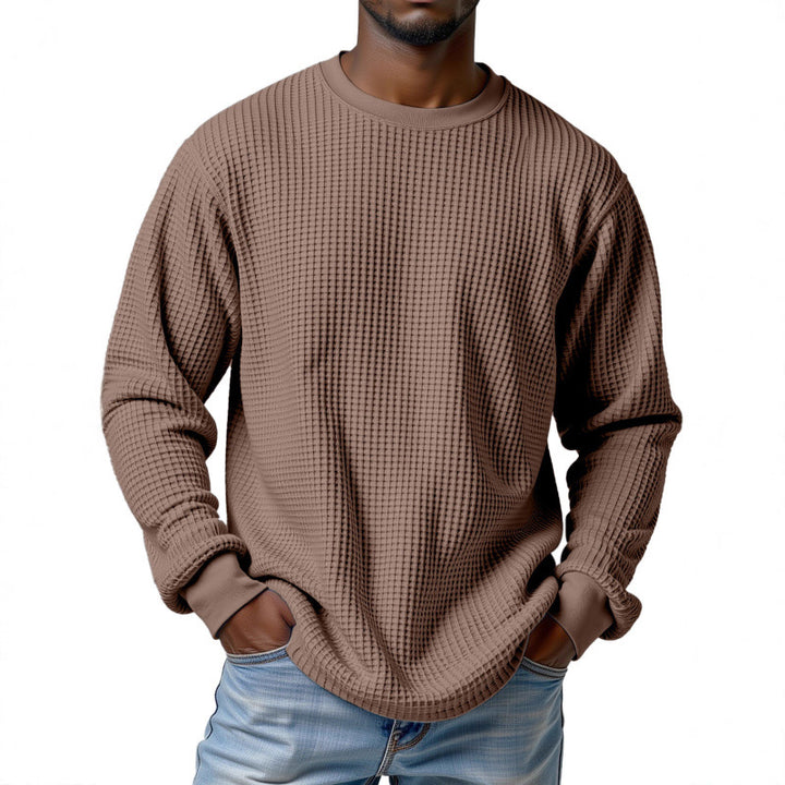 Herren Urbaner Pullover mit Waffelstruktur Echoarchiv
