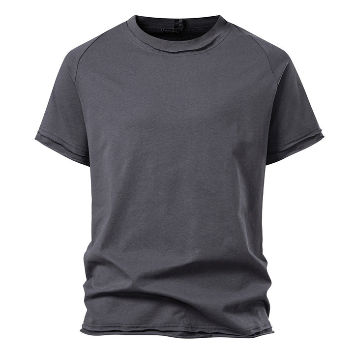 Herren lässiges Kurzarmshirt mit modischem Schnitt und atmungsaktiver Baumwolle Echoarchiv