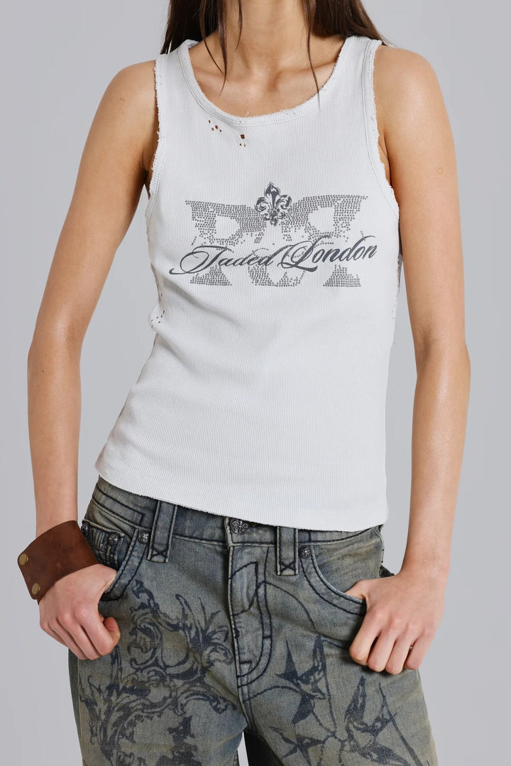 Damen lässiges Tanktop mit stylischem Grafikdruck Echo Archiv