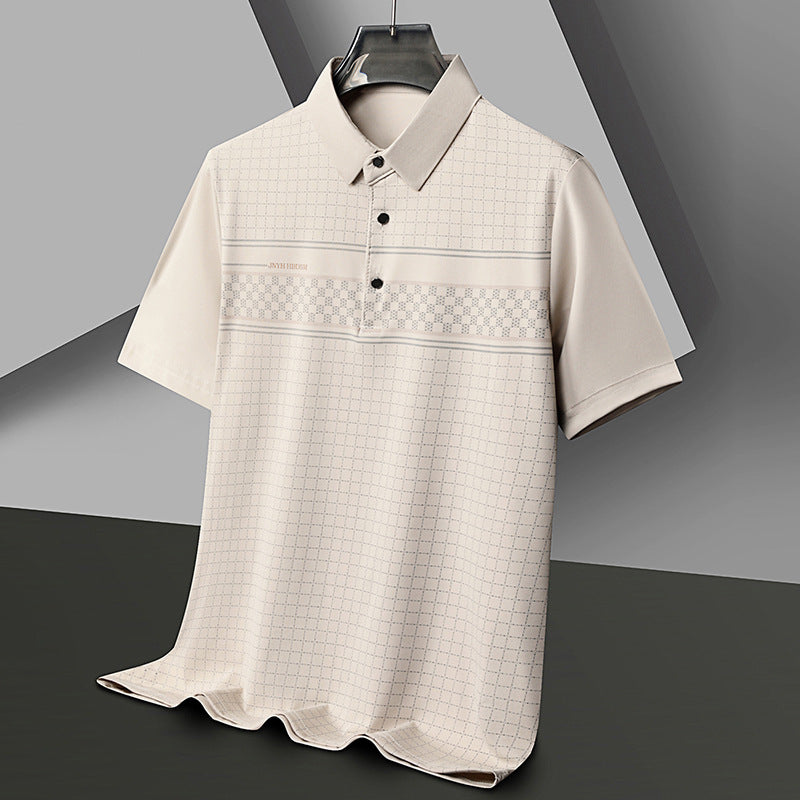 Herren Poloshirt mit atmungsaktivem Piqué-Design und stilvollen Kontraststreifen Echoarchiv