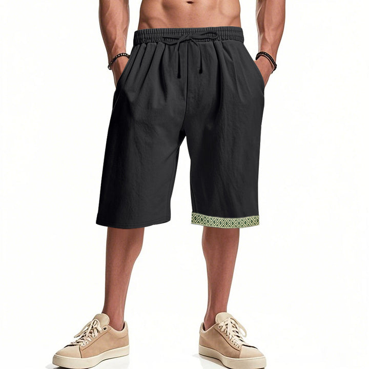 Herren lässige Bermudashorts mit elastischem Bund und Kordelzug Echoarchiv