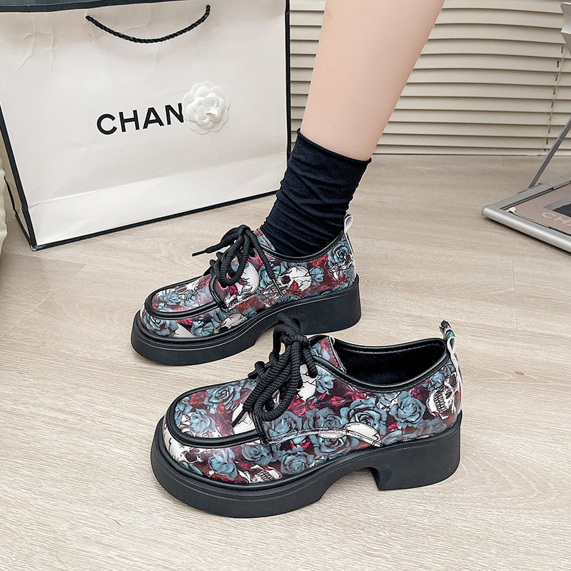 Damen Modische Plateausneaker mit floralem Muster und ausgefallenem Design Echo Archiv