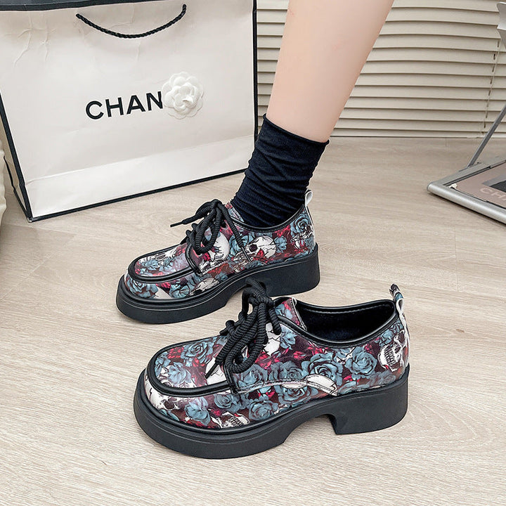 Damen Modische Plateausneaker mit floralem Muster und ausgefallenem Design Echo Archiv