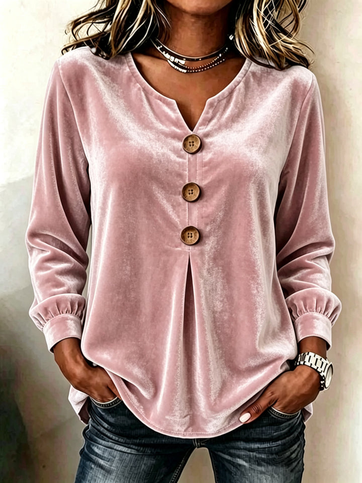 Damen Elegante und komfortable Veloursbluse Echo Archiv