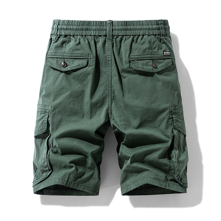 Herren Cargo-Shorts im lässigen Outdoor-Stil mit vielseitigen Taschen und elastischem Bund Echoarchiv