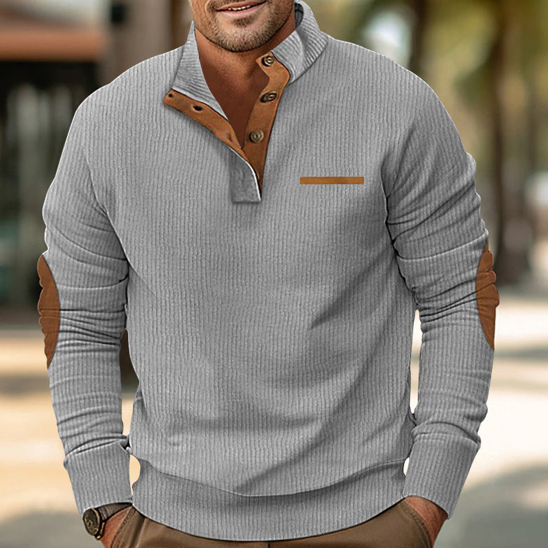 Herren Strickpullover mit kontrastierenden Design-Elementen Echoarchiv