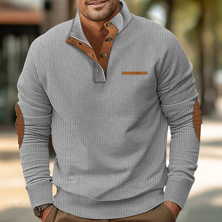 Herren Strickpullover mit kontrastierenden Design-Elementen Echoarchiv