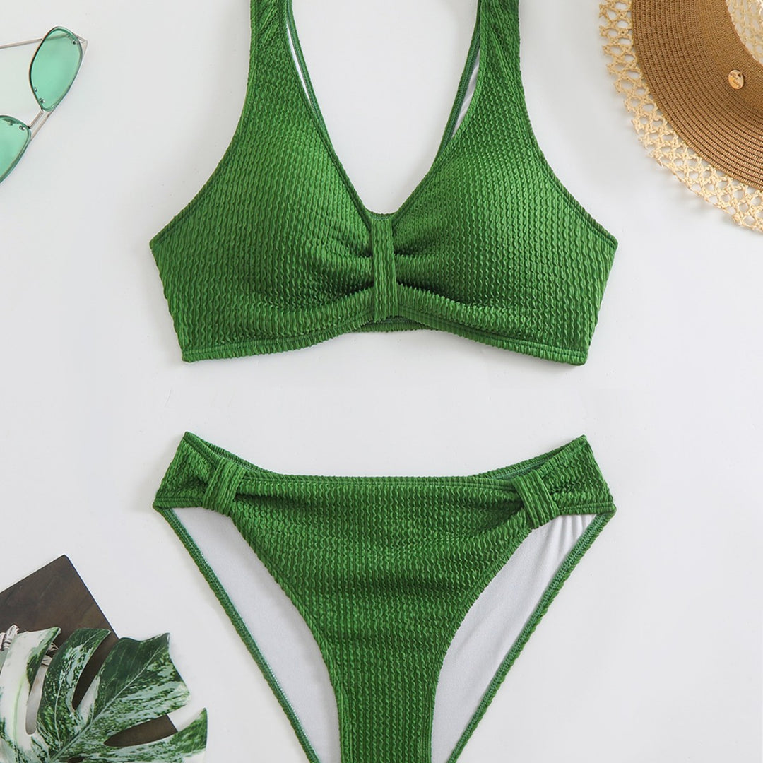 Damen Strandbikini-Set mit stylischem Wellenmuster Echo Archiv