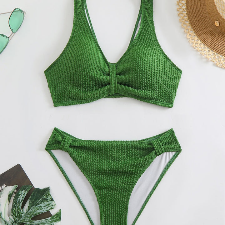 Damen Strandbikini-Set mit stylischem Wellenmuster Echo Archiv
