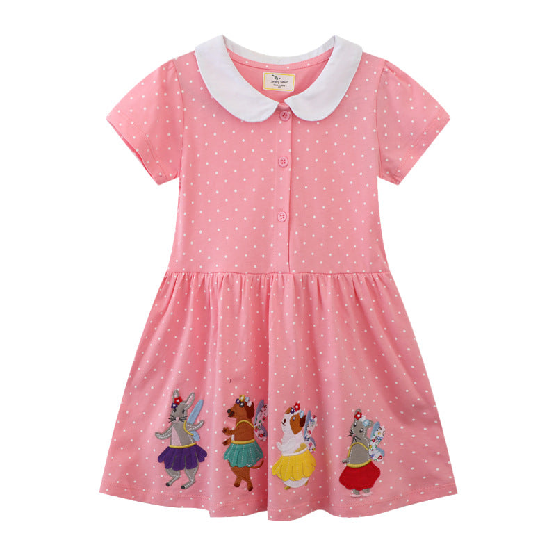 Mädchen Kleid mit süßem Tiermotiv Echo Archiv