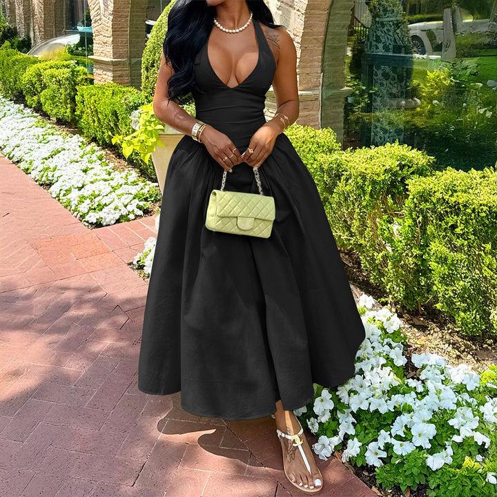Damen Midikleid mit lässigem Rückenausschnitt und Schleifenverschluss Echo Archiv