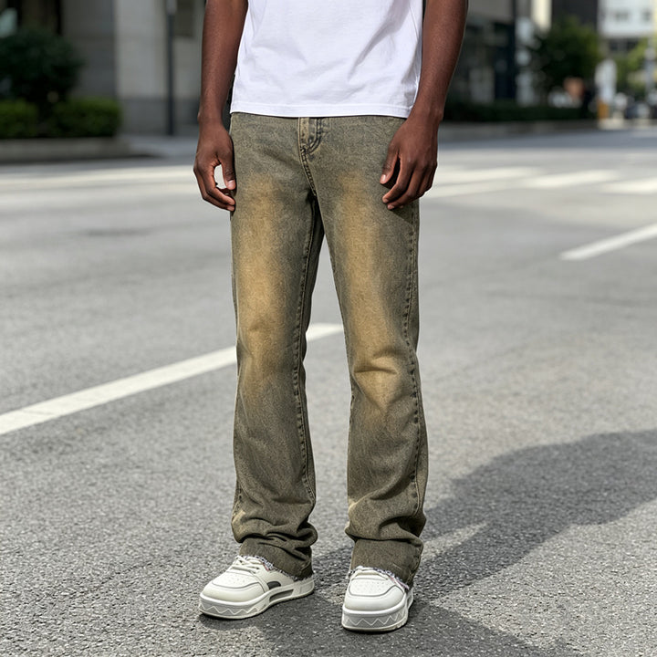 Herren Klassische Slim Fit Jeans Echoarchiv